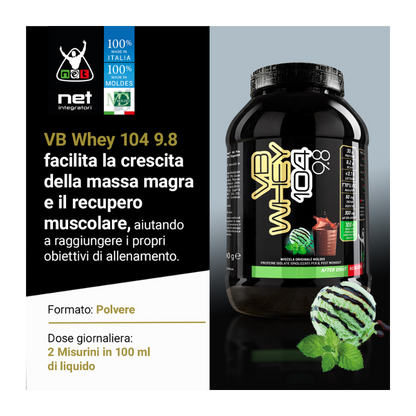 VB WHEY 104 9.8 - Integratore Proteine in Polvere